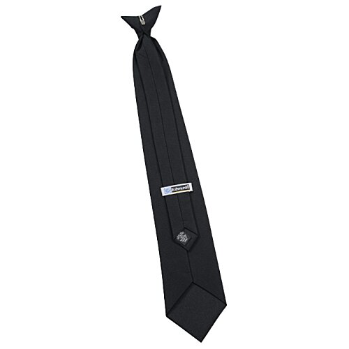 Additional Image 1 - a black tie with a white logo