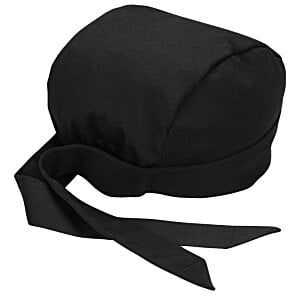 Additional Image 1 - a black bandana on a white background
