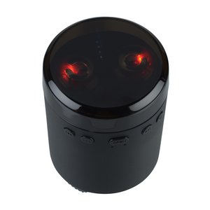 Additional Image 2 - a black cylinder with red lights