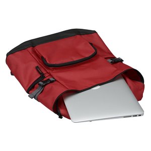 Additional Image 3 - a red bag with a laptop in it
