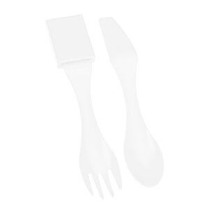 Additional Image 4 - a white plastic fork and spoon