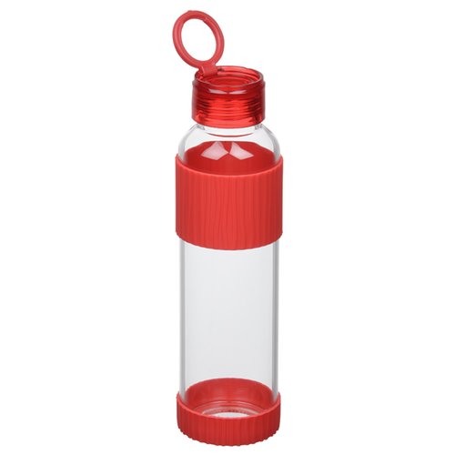 Additional Image 1 - a red and clear water bottle