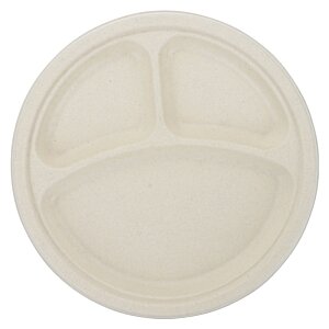 Additional Image 2 - a white plate with three compartments
