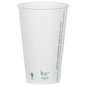 Additional Image 2 - a white cup with green text