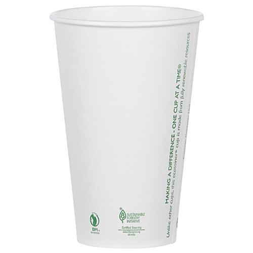 Additional Image 2 - a white cup with green text