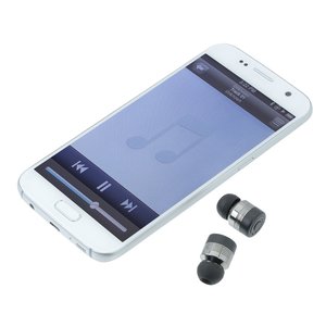 Additional Image 3 - a white cellphone and ear buds