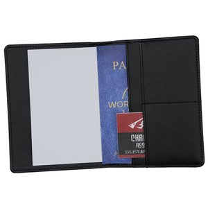 Additional Image 2 - a black rectangular object with a white and blue label