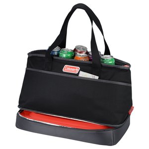 Additional Image 3 - a black bag with a red and black handle