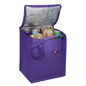 Additional Image 1 - a purple bag with a lid open
