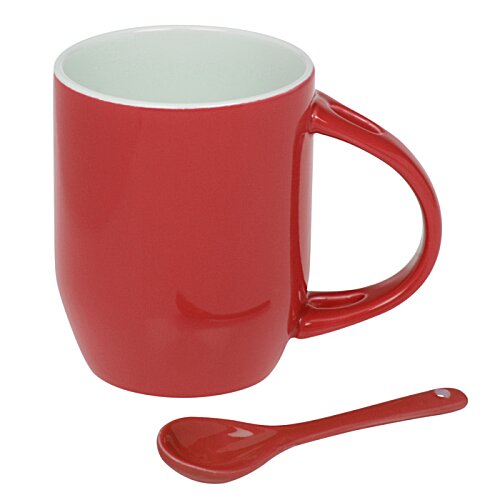 Additional Image 2 - a green mug and a spoon