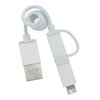View Image 4 of 8 of Coiled Duo Charging Cable with Carabiner Case - Closeout