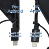 View Image 4 of 4 of Posh Duo Charging Cable Keychain