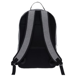 Additional Image 1 - a black backpack with grey straps