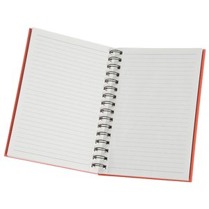Additional Image 1 - a white notebook with red trim
