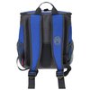 a blue and black backpack