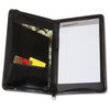 View Image 2 of 2 of Script Zippered Jr. Padfolio - Full Colour