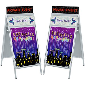 Additional Image 1 - a pair of white signs