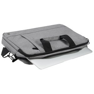 Additional Image 3 - a grey briefcase with black handles