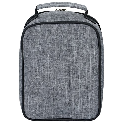 Additional Image 1 - a grey bag with a silver handle