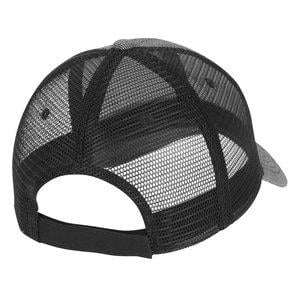 Additional Image 1 - a black hat with a mesh cap