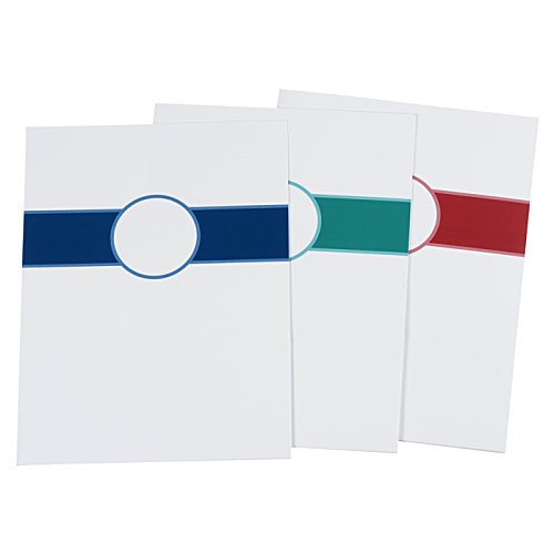 Additional Image 1 - a group of white cards with a blue circle