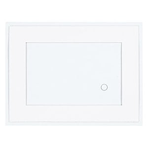 Additional Image 1 - a white rectangular object with a black circle