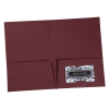 View Image 3 of 3 of Linen Paper Two-Pocket Mini Folder - 8-3/4" x 6"