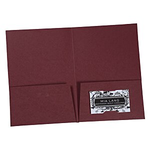 Additional Image 2 - a red folder with a silver label