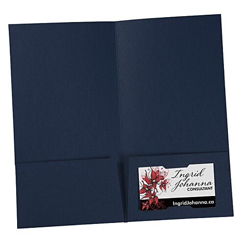Additional Image 2 - a blue folder with a white label