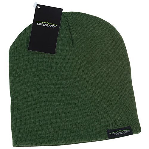 Additional Image 3 - a green hat with a black tag