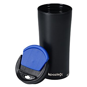 Additional Image 4 - a black cup with a blue lid