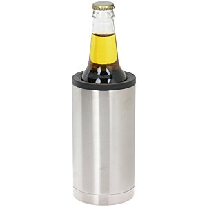 Additional Image 4 - a silver cooler with a bottle of liquid