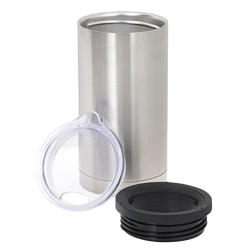 Additional Image 1 - a silver cylinder with a black ring
