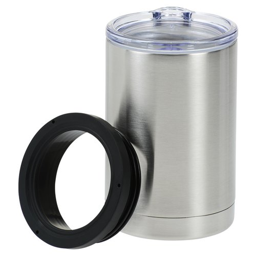 Additional Image 6 - a silver cylinder with a black ring