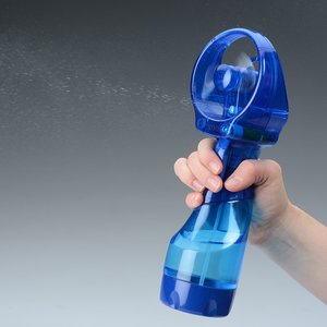 Additional Image 1 - a hand holding a blue plastic bottle