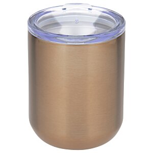 Additional Image 1 - a brown cup with a blue lid