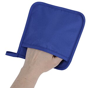 Additional Image 2 - a blue pot holder on a hand
