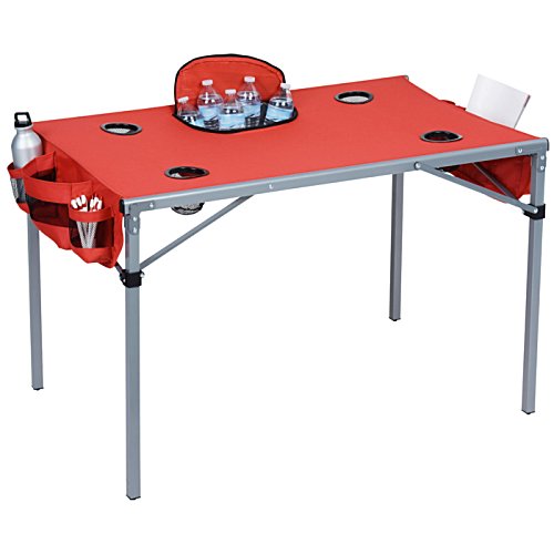 Additional Image 1 - a red table with legs
