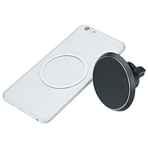 Additional Image 2 - a white cell phone with a black holder