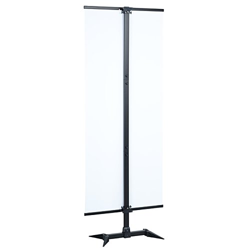 Additional Image 1 - a black stand with a clear screen