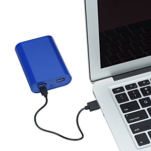 Additional Image 4 - a blue hard drive connected to a laptop