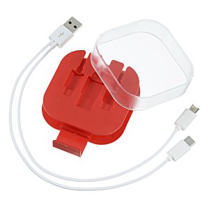 Additional Image 1 - a red and clear device with a transparent cover