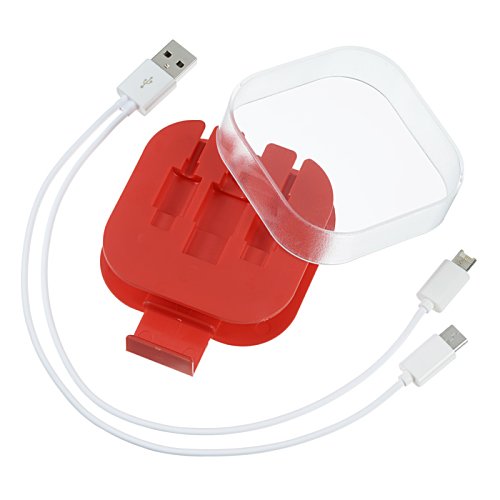 Additional Image 1 - a red and clear device with a transparent cover
