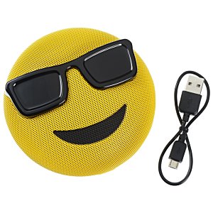 Additional Image 2 - a yellow smiley face with sunglasses and a cord