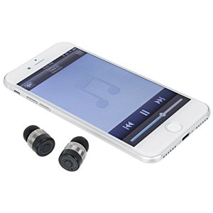Additional Image 4 - a white cellphone and black earbuds