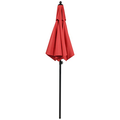 Additional Image 1 - a red umbrella with black handles