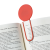 a book with a red bookmark