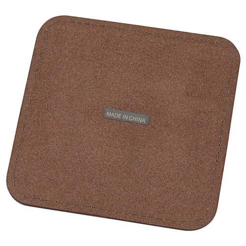 Additional Image 1 - a brown square object with a silver line