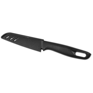 Additional Image 1 - a black knife with a black handle