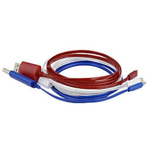 Additional Image 3 - a red white and blue cable